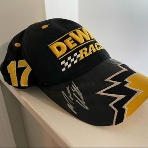 Authentic Autographed NASCAR Matt Kenseth number 17 DeWalt Roush Racing Hat